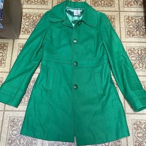 Vintage Tulle green Pea coat size Medium